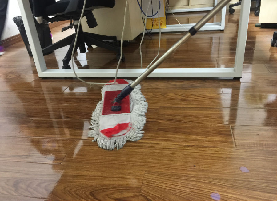 通州区木地板保洁案例